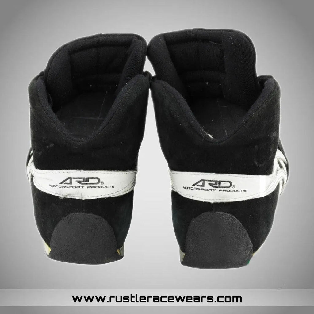 2001-olivier-panis-race-bar-honda-f1-boots-rustle-racewears-4 - Rustle Racewear