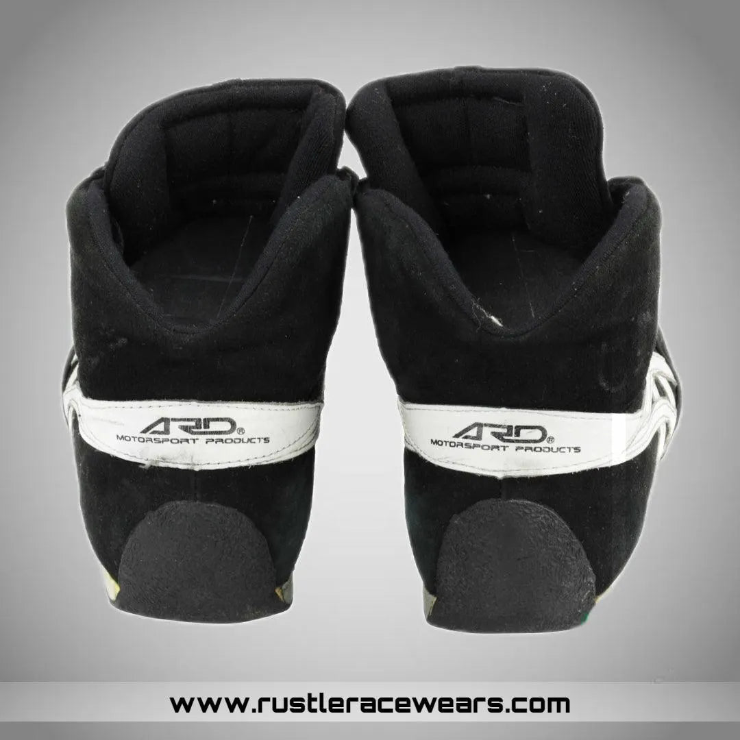 2001-olivier-panis-race-bar-honda-f1-boots-rustle-racewears-4 - Rustle Racewear