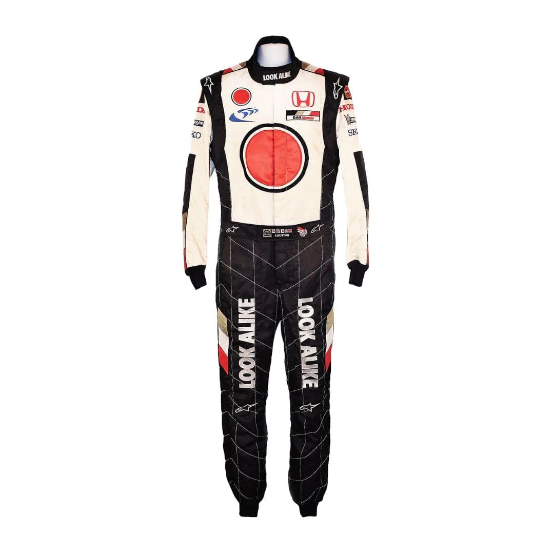2005-jenson-button-bar-race-worn-suit-rustle-racewears-1 - Rustle Racewear