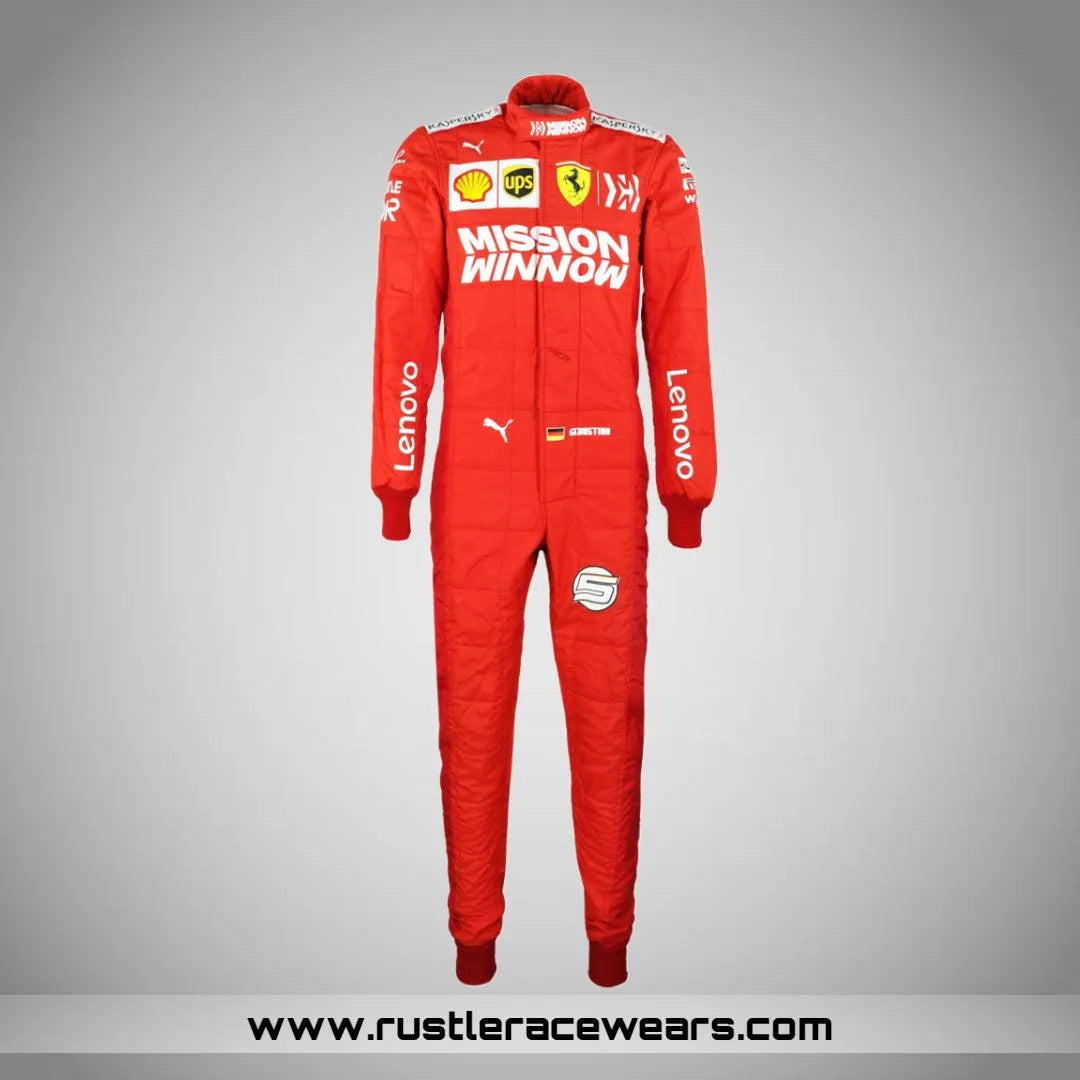 2019 Sebastian Vettel Brazilian GP Scuderia Ferrari F1 Suit - Rustle Racewears