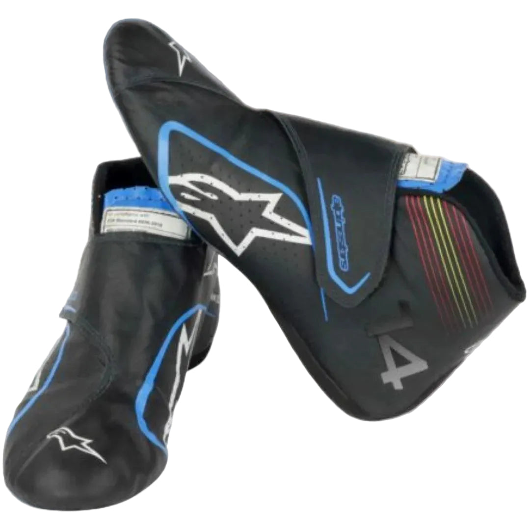 2021 Fernando Alonso Race Used Alpine F1 Boots - Rustle Racewears