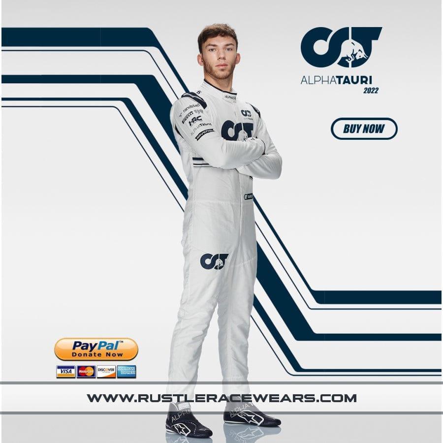 2022 New Pierre Gasly F1 AlphaTauri Race Suit - Rustle Racewears