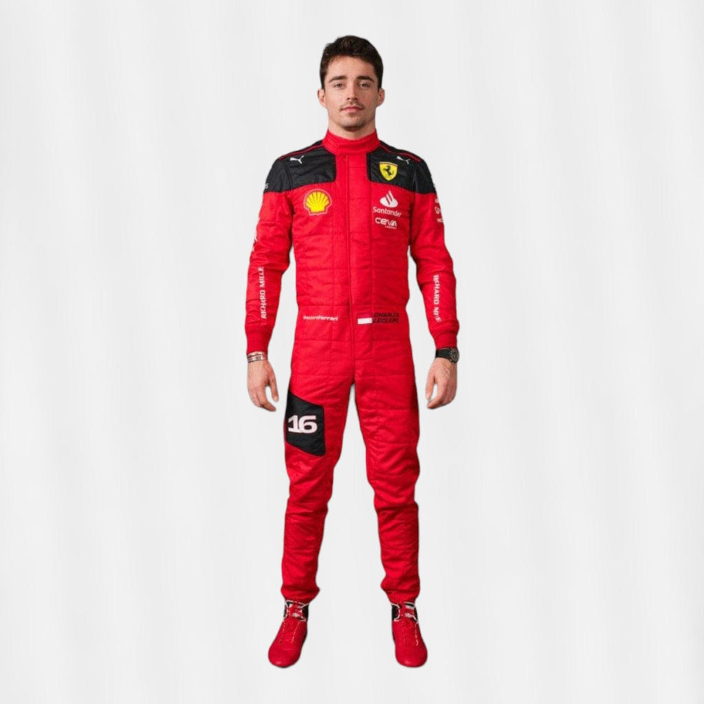 2023 Charles Leclerc Carlos Sainz F1 Race suit Scuderia Ferrari - Rustle Racewears
