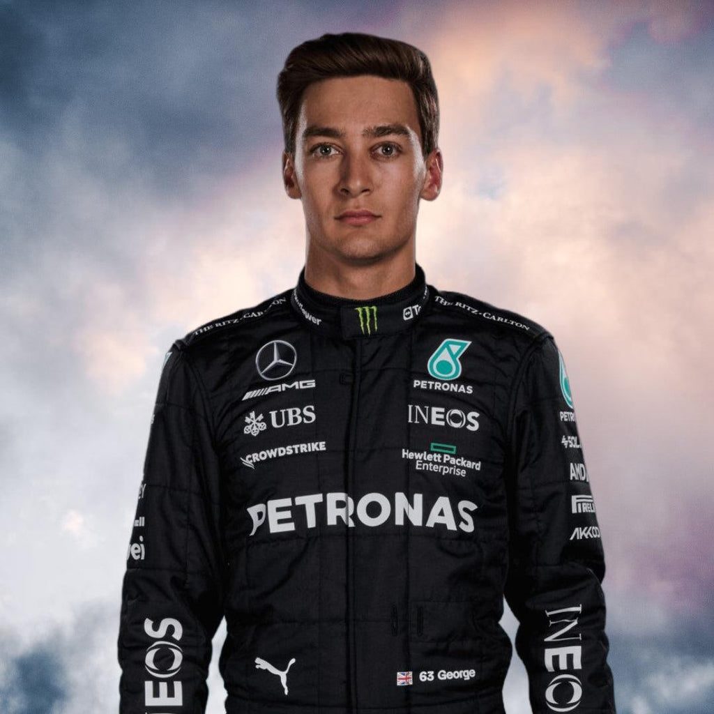 2023 New George Russell Race Mercedes-AMG F1 Race Suit - Rustle Racewears