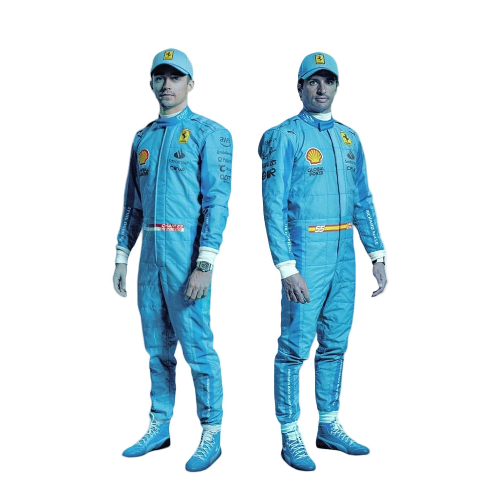 2024 Carlos Sainz Jr. F1 Ferrari Miami GP Race suit - Rustle Racewears