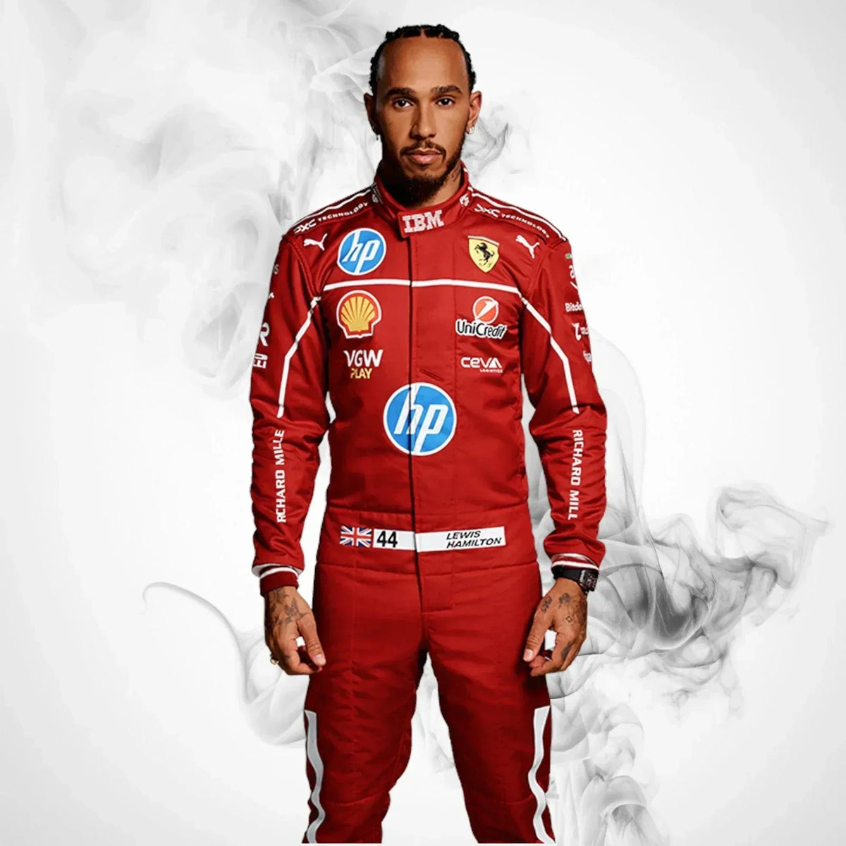 2025 Lewis Hamilton Scuderia Ferrari Formula 1 F1 Race Suit - Rustle Racegear