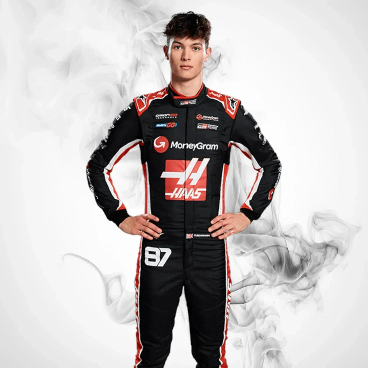 2025 Oliver Bearman Haas F1 Team Race Suit Replica - Rustle Racegear