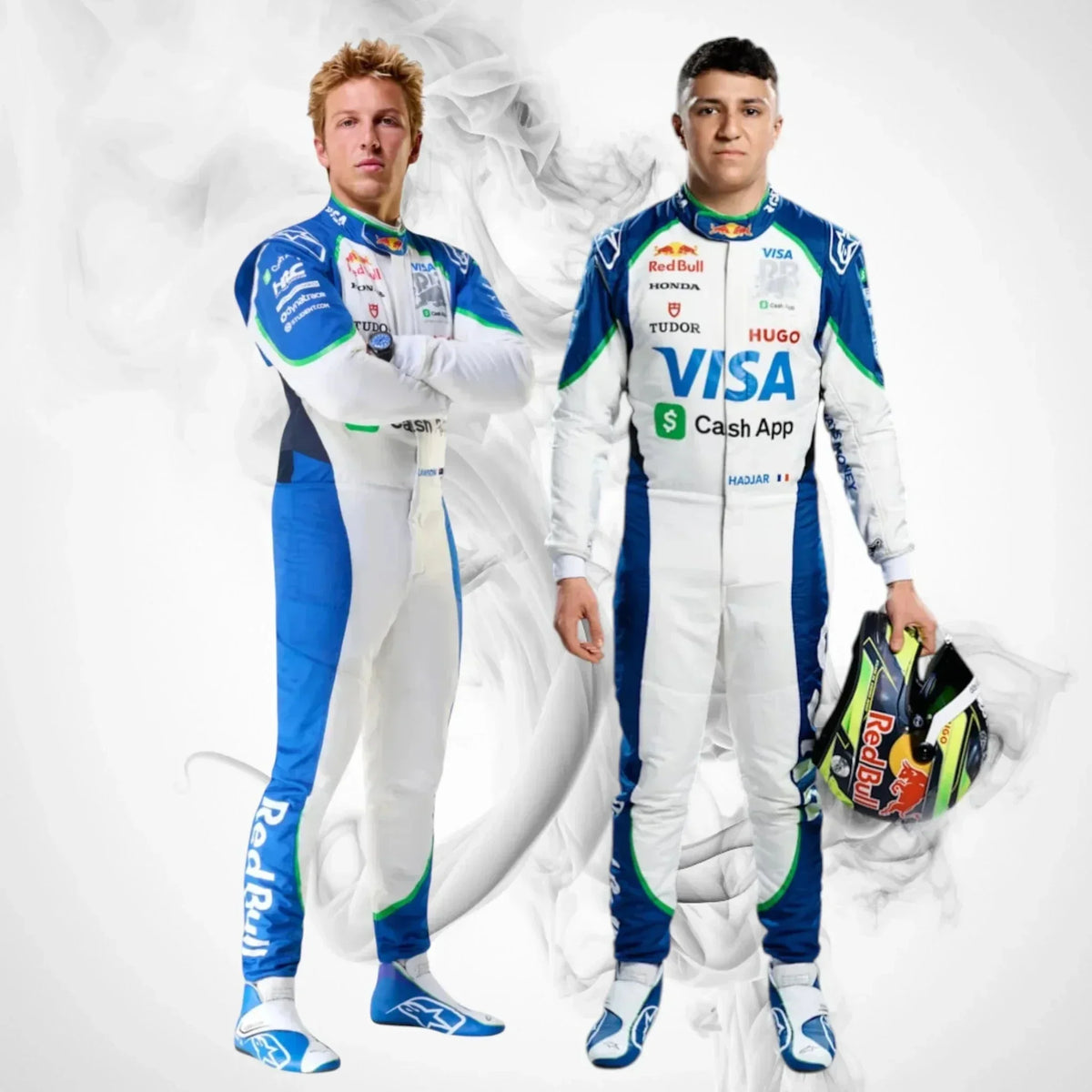 2025 Racing Bulls F1 Driver Costumes | Liam Lawson & Isack Hadjar - Rustle Racegear