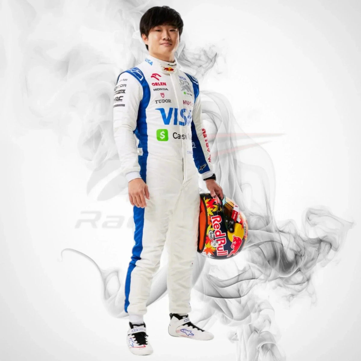 2025 Yuki Tsunoda Visa Cash App F1 Race Suit Track Racewear
