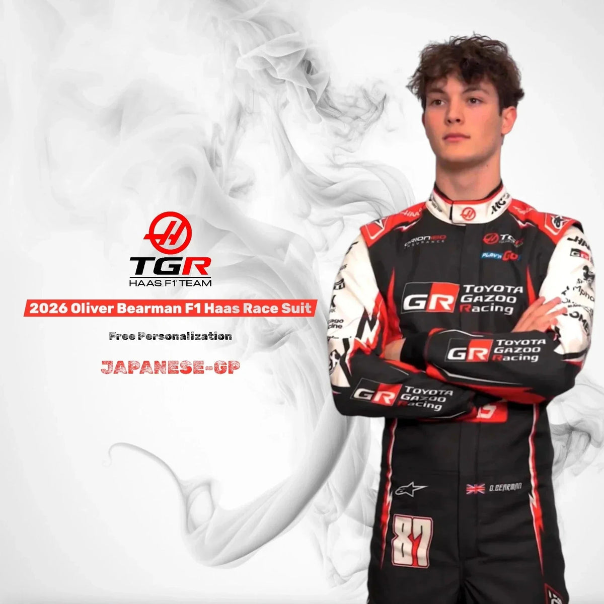 2026 Haas F1 Driver Suit – Japanese Grand Prix New Edition Track Racewear