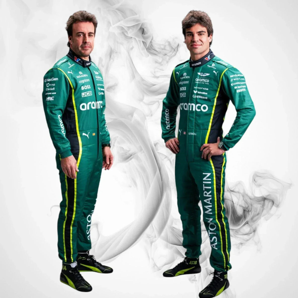 2026 Fernando Alonso Aston Martin F1 Racing Replica Jumpsuit - Rustle Racegear