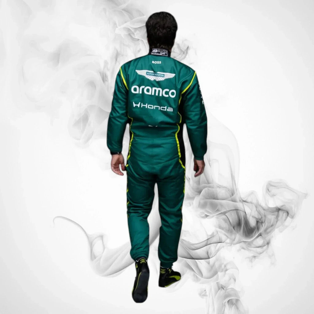 2026 Fernando Alonso Aston Martin F1 Racing Replica Jumpsuit - Rustle Racegear
