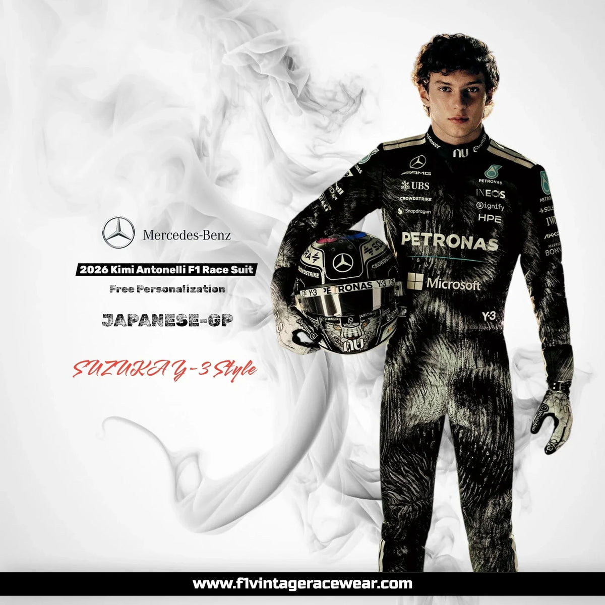 2026 Mercedes-AMG Petronas F1 Suit – Japanese GP Unique Edition Track Racewear