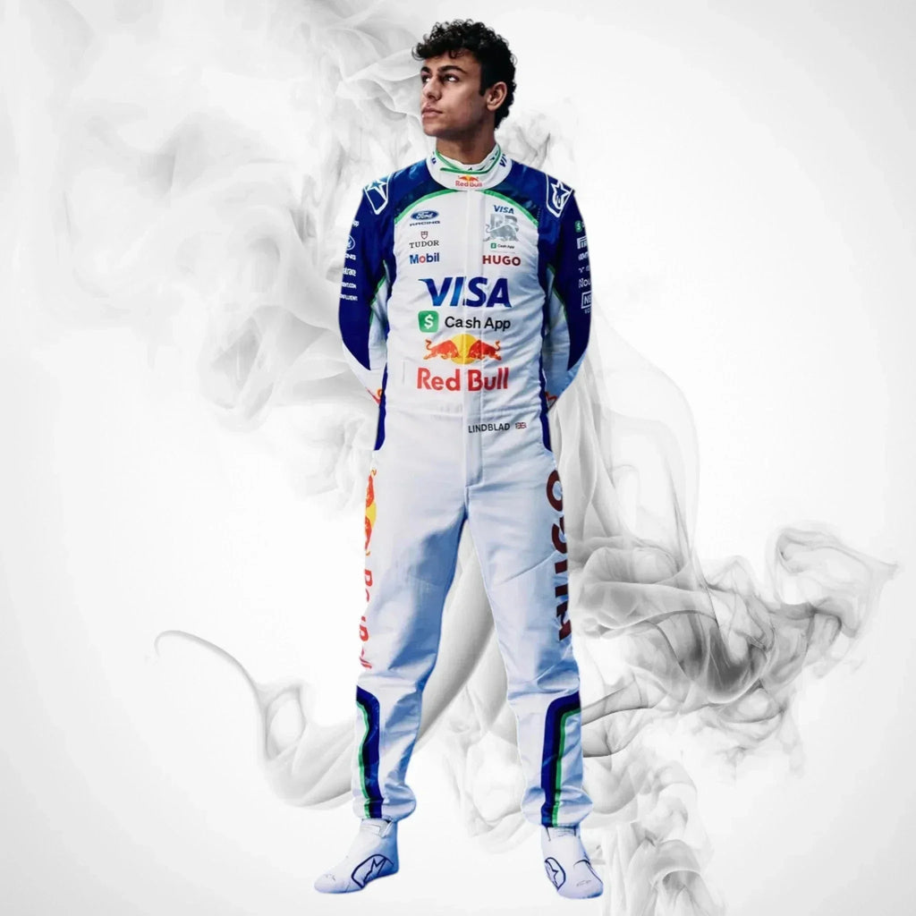 2026 Racing Bulls F1 Driver Replica Jumpsuit | Liam Lawson, Arvid Lindblad - Rustle Racegear