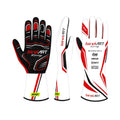 2026 Birel ART Racing Kart Gloves – Red & White - Rustle Racewear