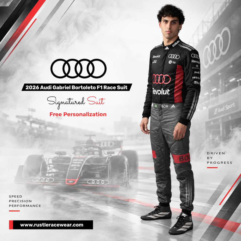 2026 Gabriel Bortoleto Audi F1 Team Race Suit Replica – Kids/Adults