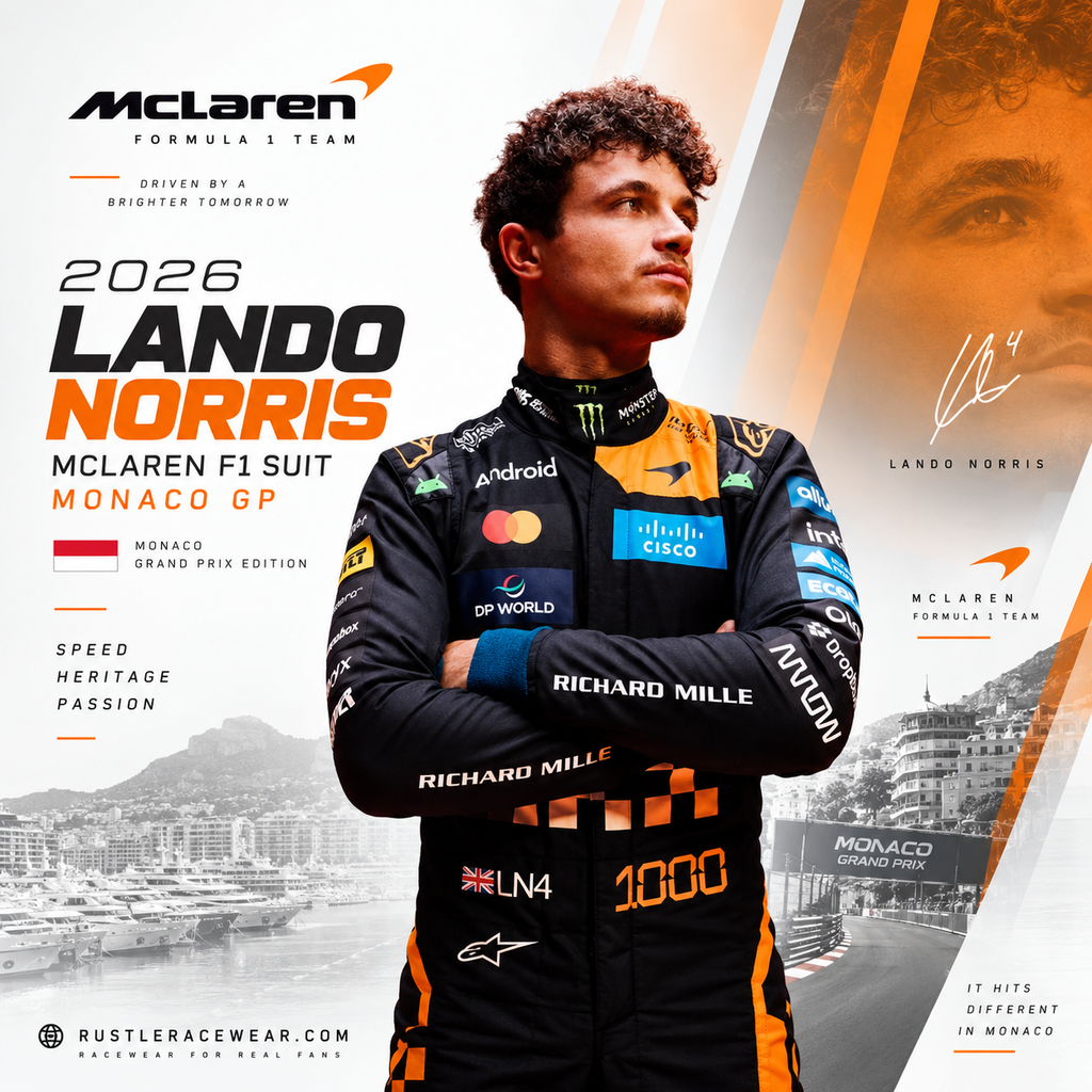 2026 LANDO NORRIS MCLAREN SUIT - MONACO GP