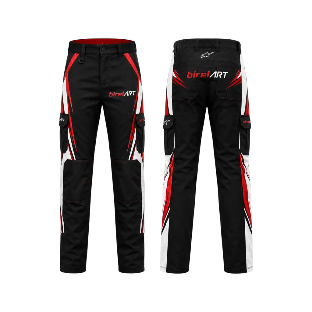 Birel ART Cargo Racing Pants – Black & Red - Rustle Racewear