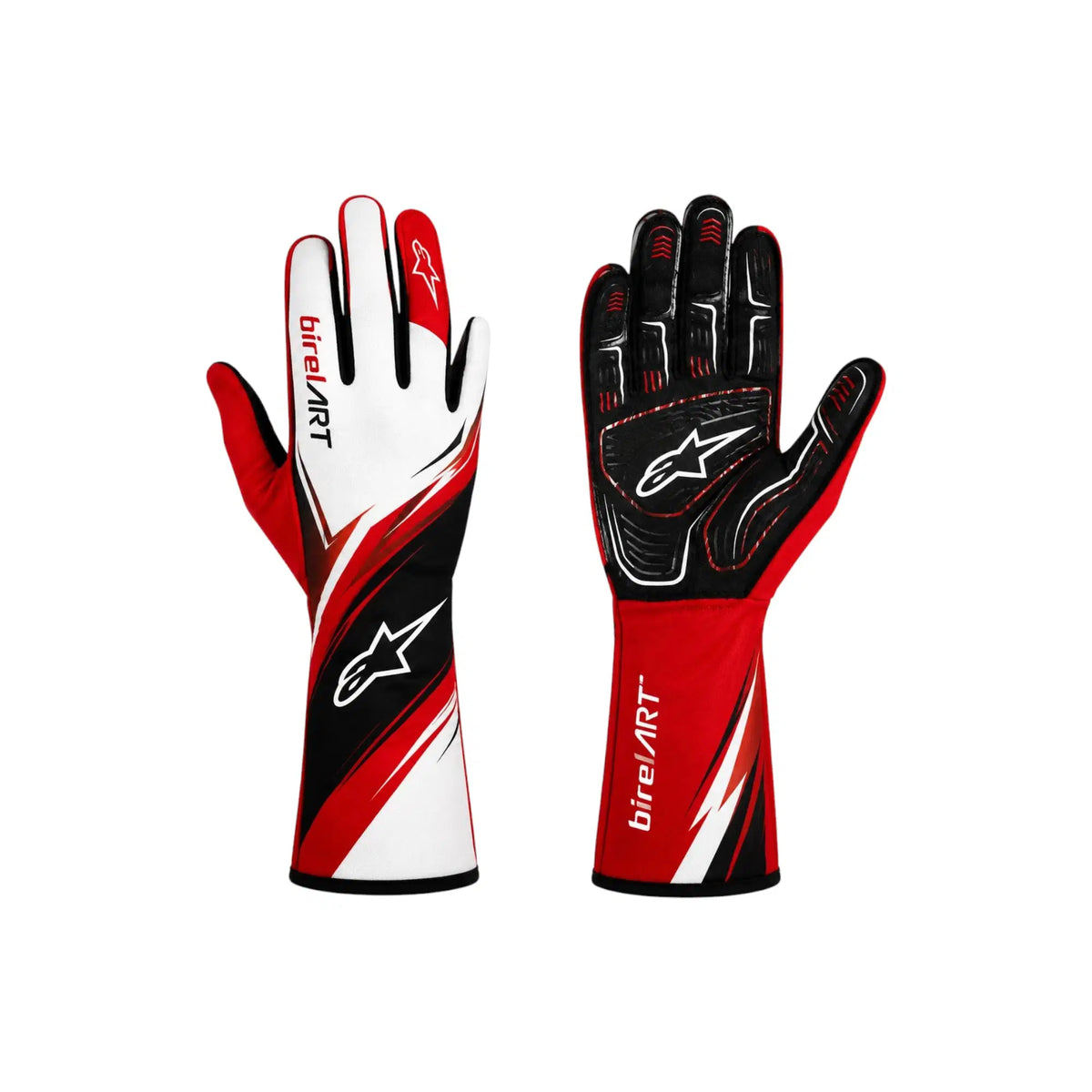 Birel ART Kart Gloves – Red, White & Black - Rustle Racewear