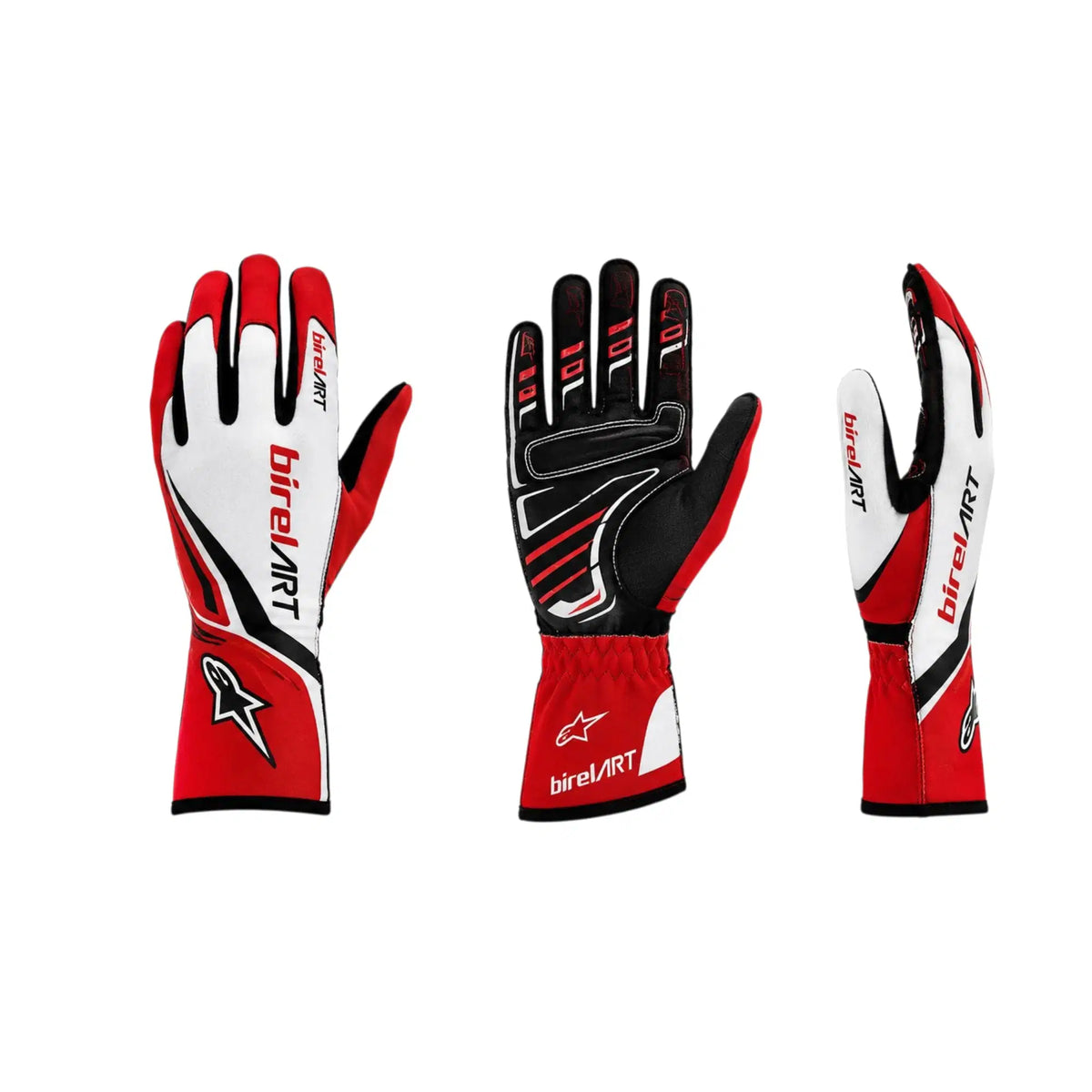 Birel ART Kart Racing Gloves – Red & White - Rustle Racewear