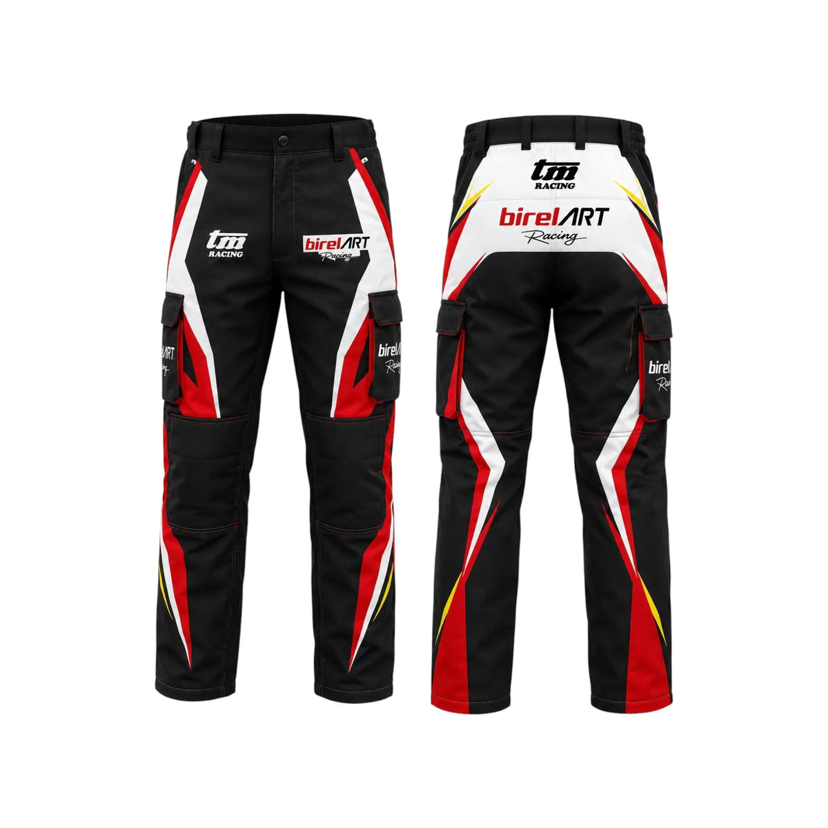 Birel ART Racing Cargo Pants – Black & Red - Rustle Racewear