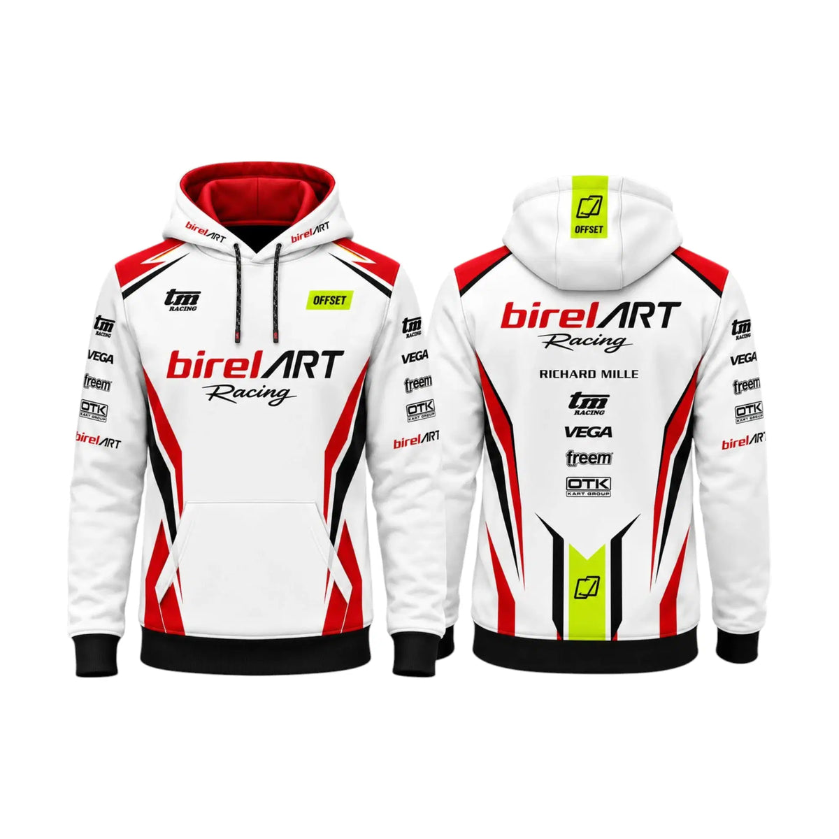 Birel ART Racing Hoodie – Red & White - Rustle Racewear