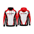 Birel ART Racing Hoodie – Red, White & Black Design - Rustle Racewear