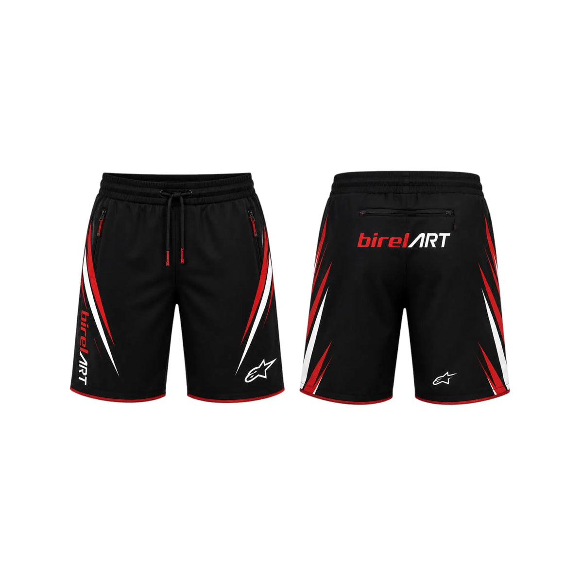 Birel ART Racing Shorts – Red & Black - Rustle Racewear