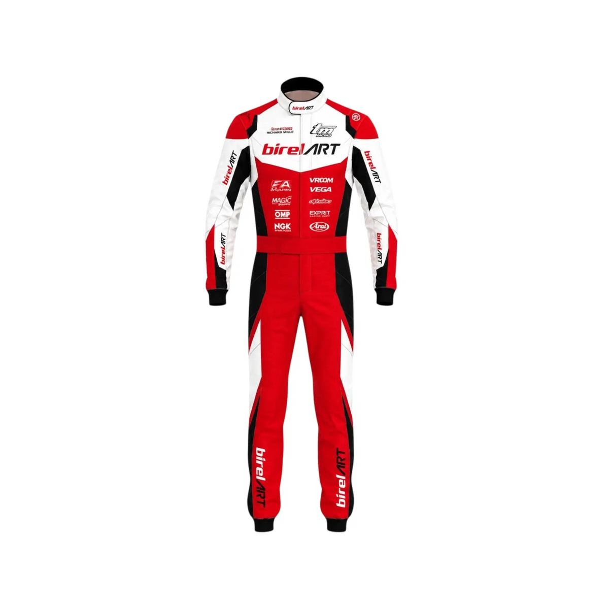 Birel ART Team Kart Racing Suit – Red & White - Rustle Racewear