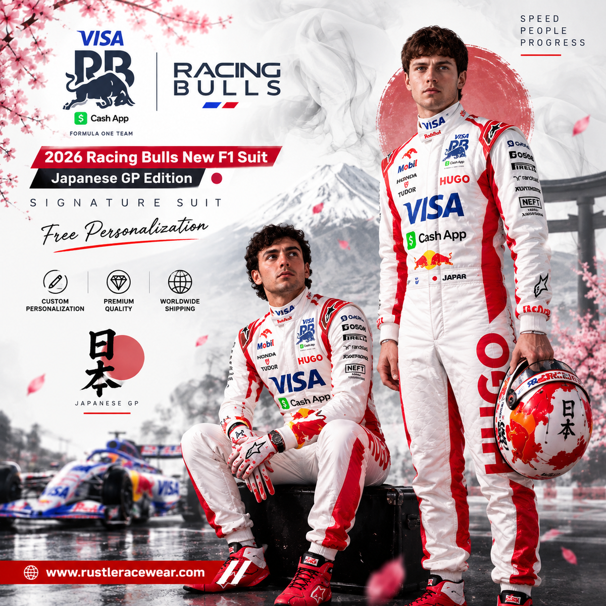 Official 2026 Racing Bulls New F1 Suit – Japanese GP Edition
