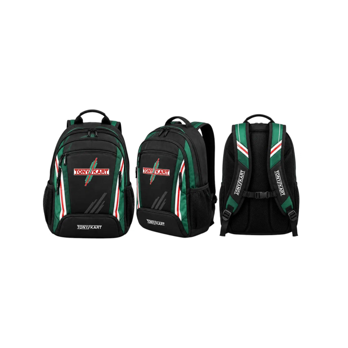 Tony Kart Black & Green Racing Backpack - Rustle Racewear