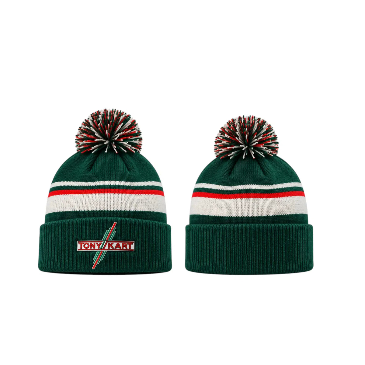 Tony Kart Green Wool Pom-Pom Hat - Rustle Racewear