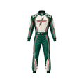 Tony Kart OMP Racing Suit Green White Red - Rustle Racewear