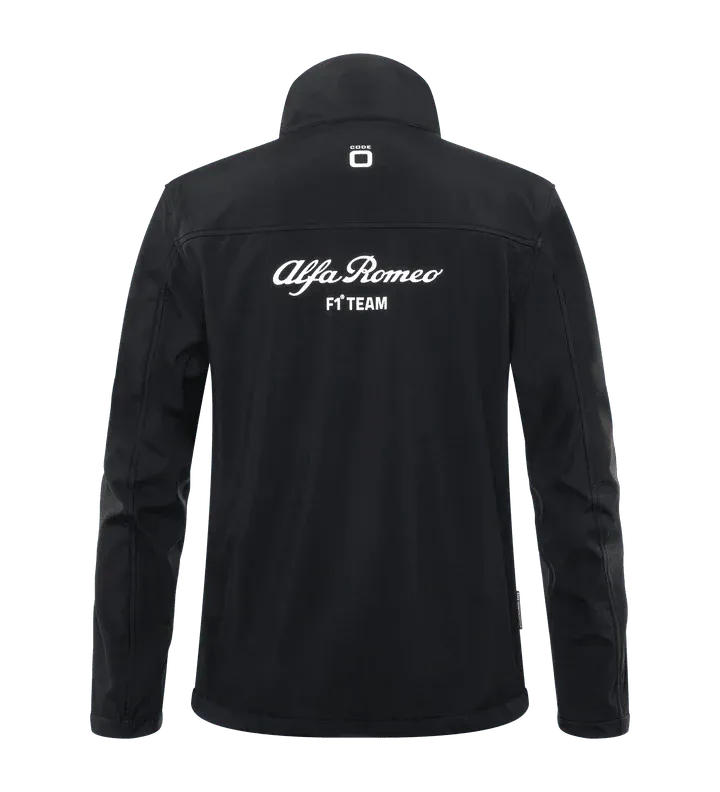 Alfa Romeo Racing F1 2023 Men's Team Softshell Jacket - Black - Rustle Racewears