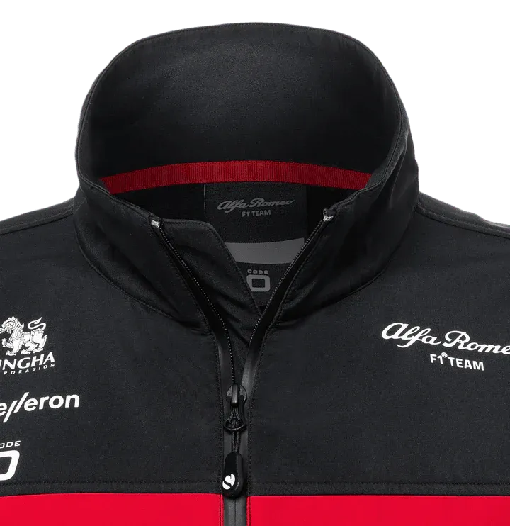 Alfa Romeo Racing F1 2023 Women's Team Softshell Jacket - Black - Rustle Racewears