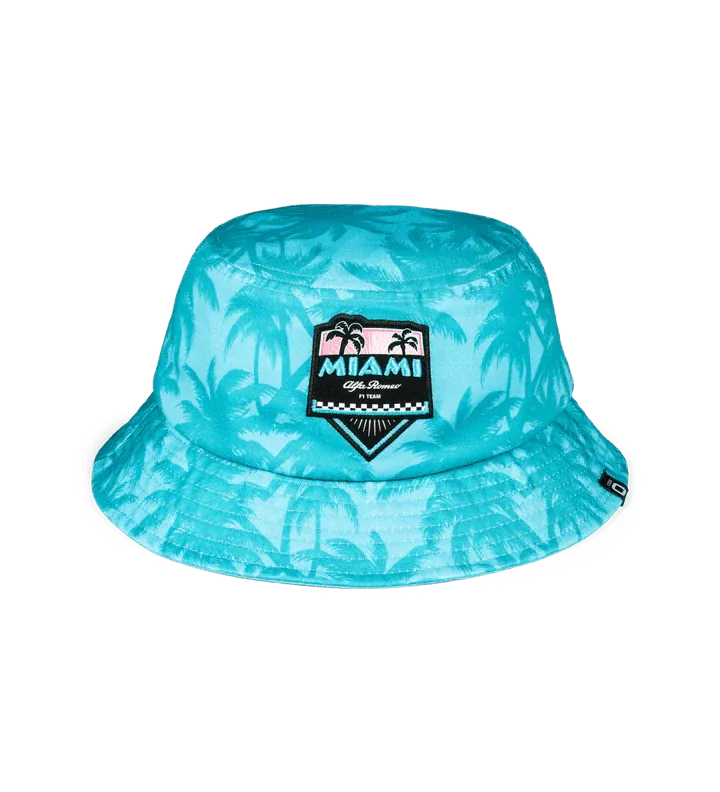 Alfa Romeo Racing F1 Limited Edition Miami GP Bucket Hat - Turqouise - Rustle Racewears