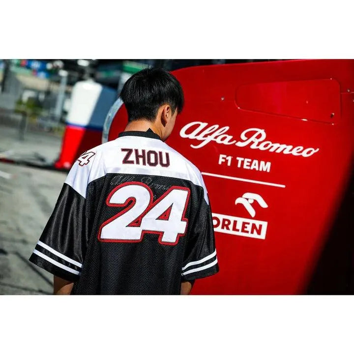 Alfa Romeo Racing F1 Special Edition USA Austin GP Zhou Guanyu #24 Football Jersey - Rustle Racewears