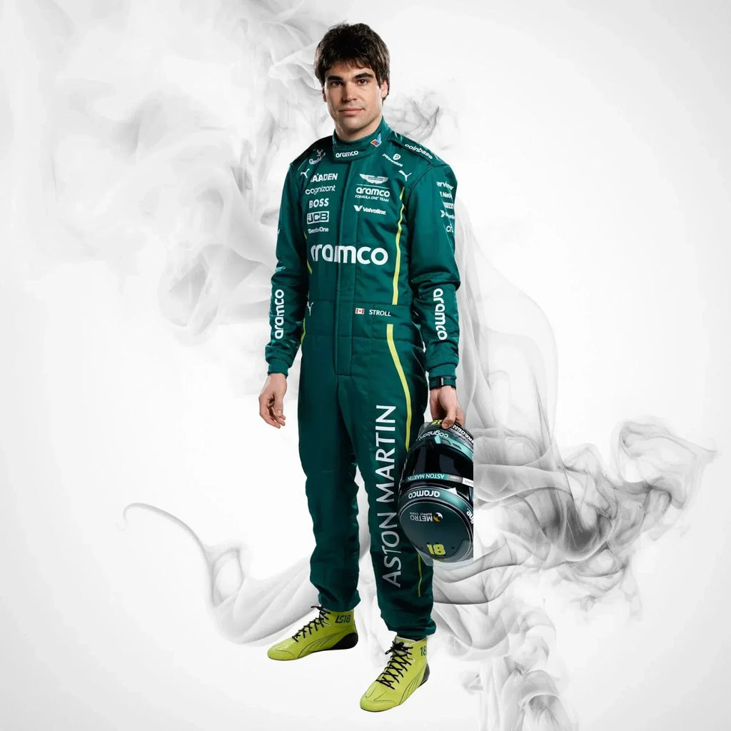 Aston Martin 2025 F1 Racing Team Suit | Fernando Alonso, Lance Stroll - Rustle Racegear