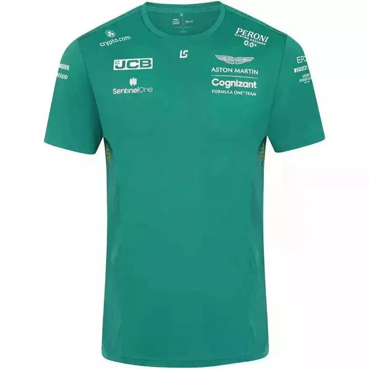 Aston Martin Cognizant F1 2022 Men's Lance Stroll Driver T-Shirt- Green - Rustle Racewears