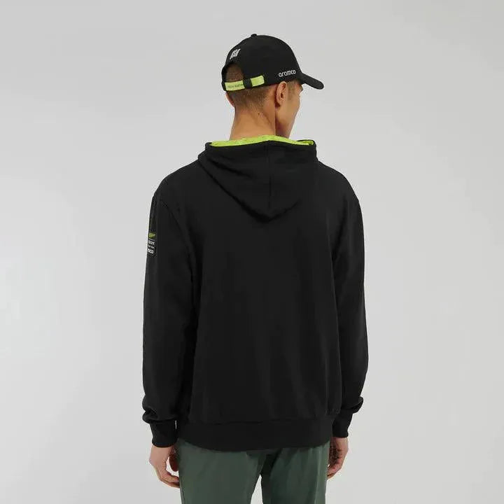 Aston Martin Cognizant F1 2023 USA GP Men's Hoodie- Black - Rustle Racewears