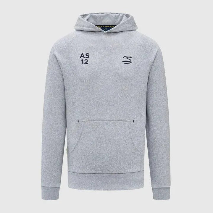 Ayrton Senna Seasonal Graphic Hoodie - Grey - Rustle Racewears