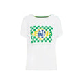 Ayrton Senna Women's Fanwear Flag T-Shirt- White - Rustle Racewears