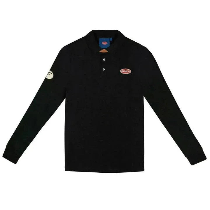 Bugatti Men's Heritage Long Sleeve Polo Shirt - Rustle Racewears