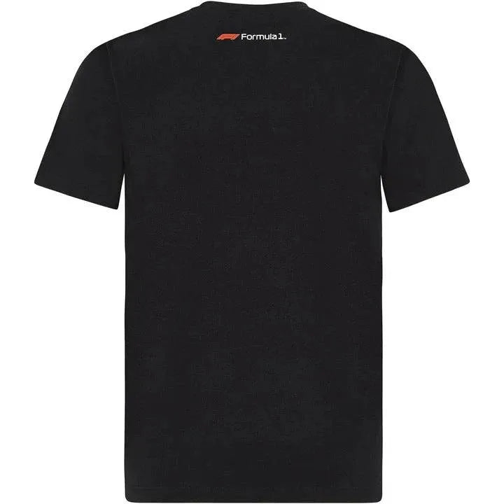 Formula 1 Tech Collection F1 Kids Logo T-Shirt Black/White/Red - Rustle Racewears