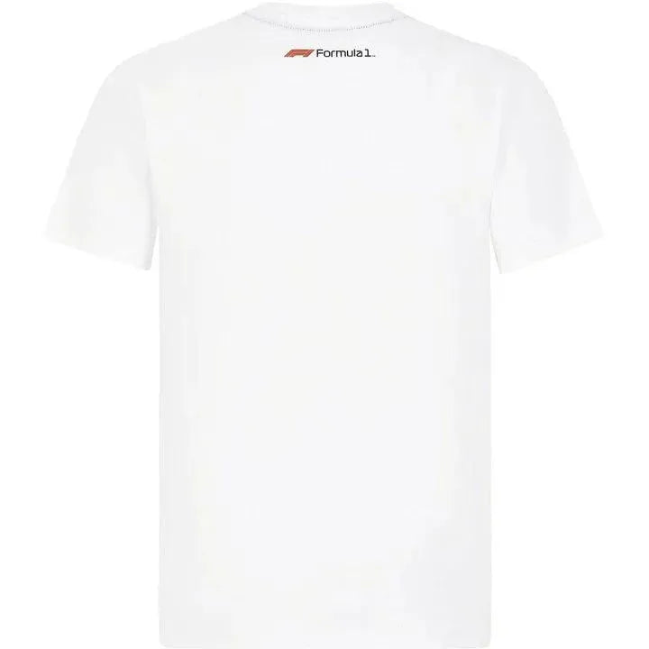 Formula 1 Tech Collection F1 Kids Logo T-Shirt Black/White/Red - Rustle Racewears