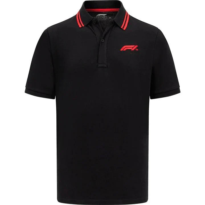 Formula 1 Tech Collection F1 Men's Polo Shirt - Black - Rustle Racewears