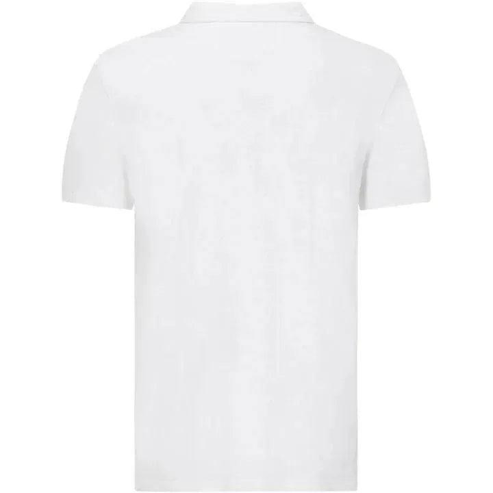 Formula 1 Tech Collection F1 Men's Small Logo Jersey Polo - Black/White - Rustle Racewears