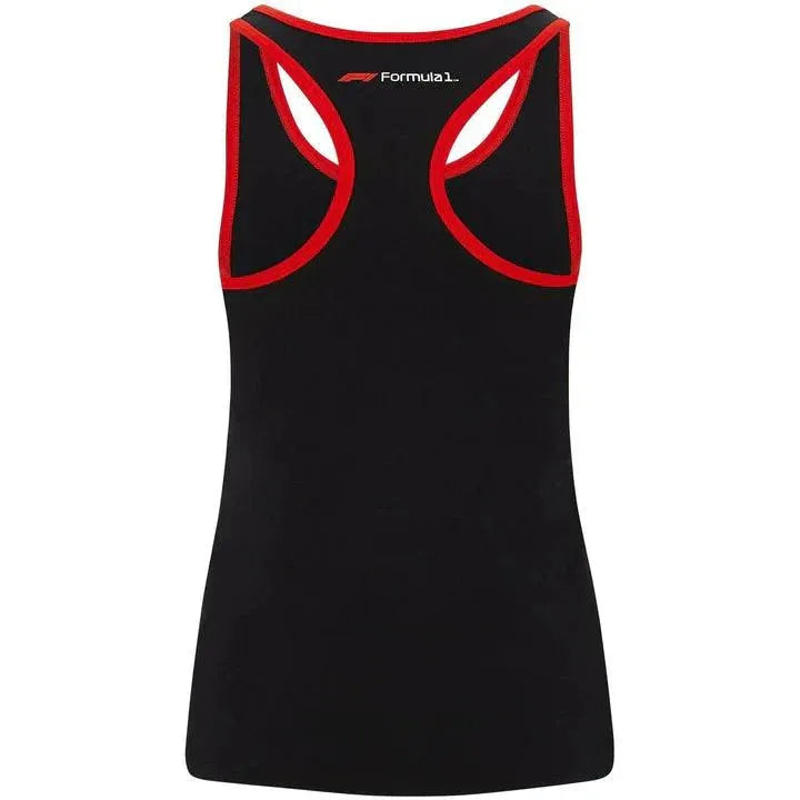 Formula 1 Tech Collection F1 Women's Large Logo Tank Top Black - Rustle Racewears