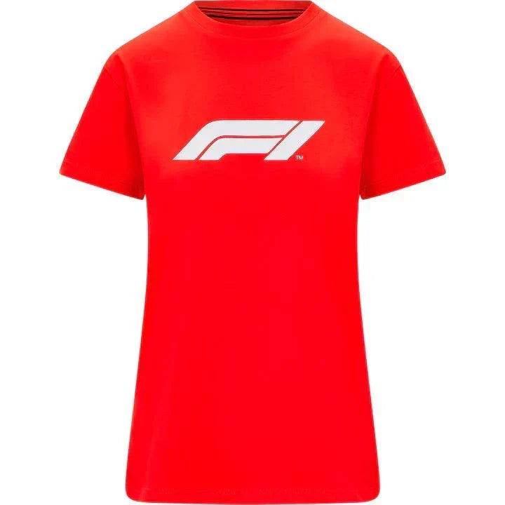 Formula 1 Tech Collection F1 Women's Logo T-Shirt Red/Black - Rustle Racewears