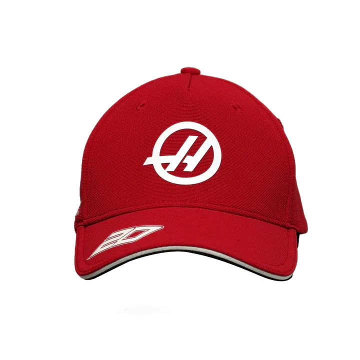 Haas Racing F1 2023 Kevin Magnussen Team Baseball Hat - Red - Rustle Racewears
